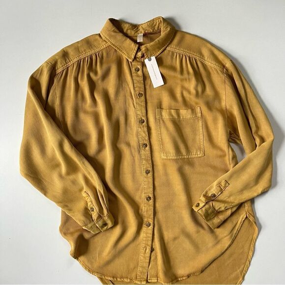 Anthropologie NWT Pilcro Boyfriend Buttondown Small - Picture 6 of 14